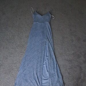 B. Smart Sparkling Blue Maxi Dress